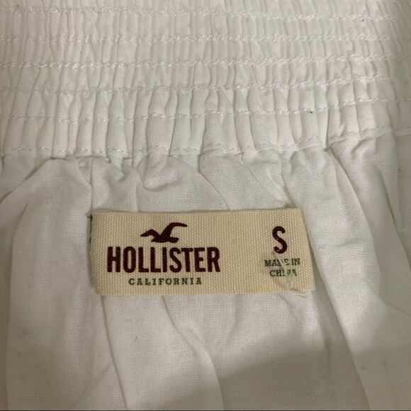 Hollister Mini Skirt Ivory Tiered Lace Size Small - Picture 2 of 3